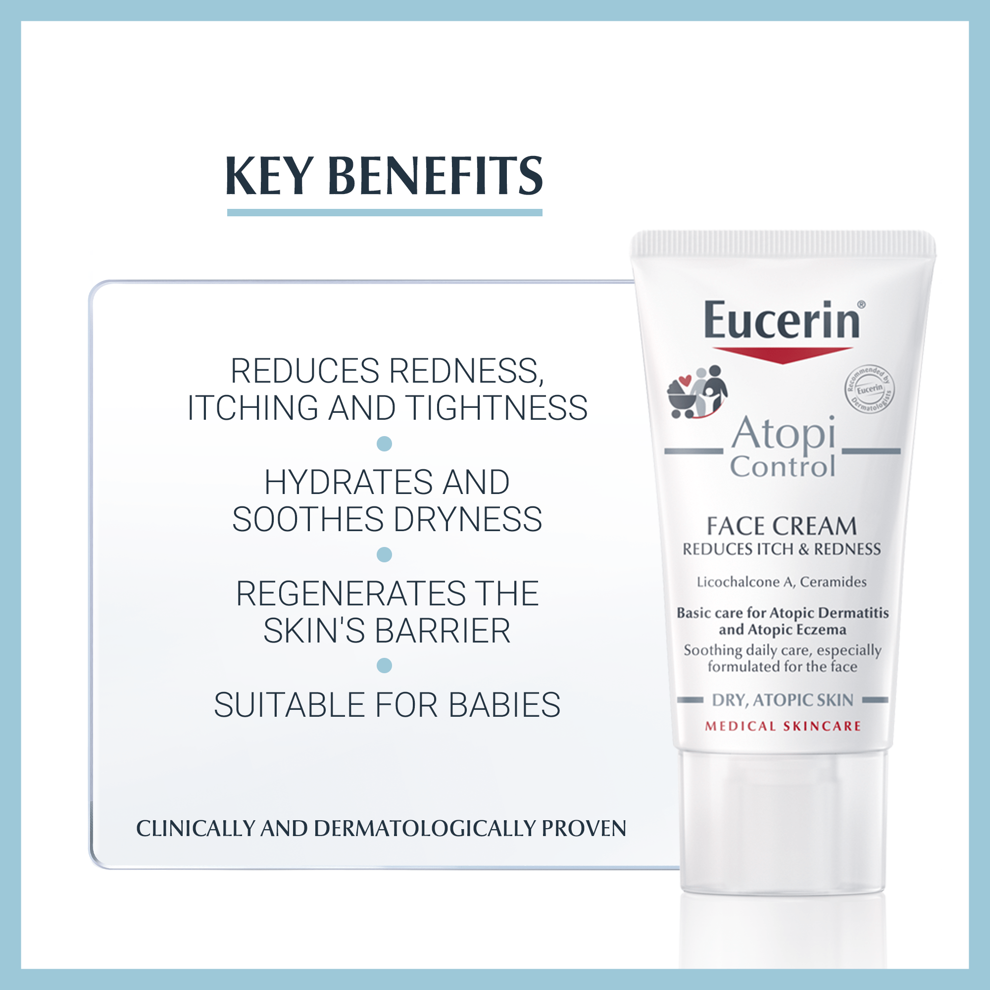 AtopiControl Face Cream for Atopic Dermatitis Eucerin